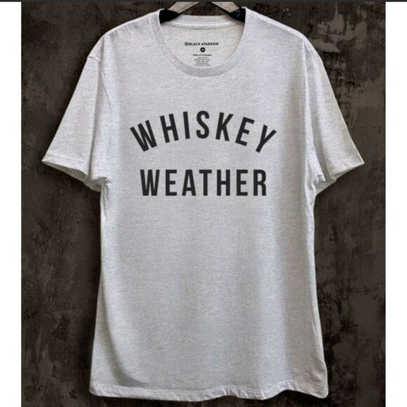 Whiskey Weather Gray T-Shirt - Picture 1 of 1